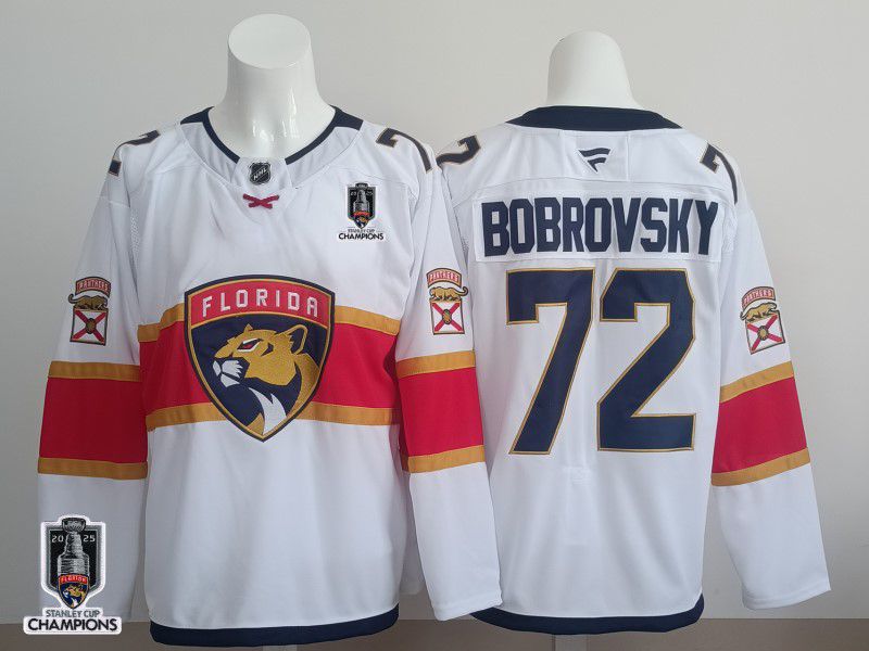 Men 2025 Florida Panthers #72 Bobrovsky White Fanatics Home Premium NHL Jersey style 2->florida panthers->NHL Jersey